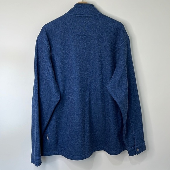 Duluth Trading Co Men's Silver Lining Fleece Full Zip Mock Jacket Size XL Blue - Picture 7 of 14